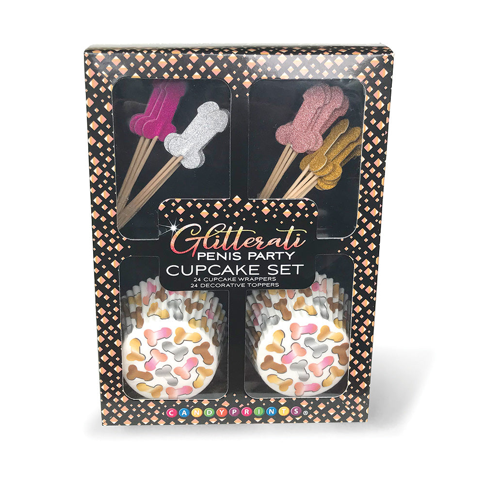 GLITTERATI PENIS CUPCAKE SET