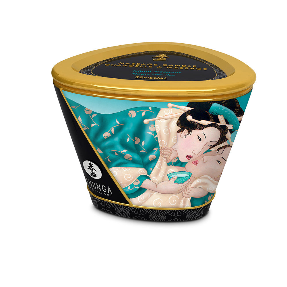SHUNGA MASSAGE CANDLE ISLAND BLOSSOM