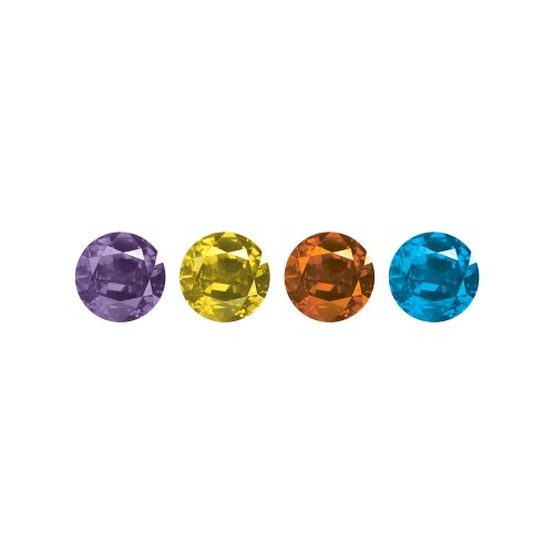 SMALL SILICONE PLUG WITH JEWELS