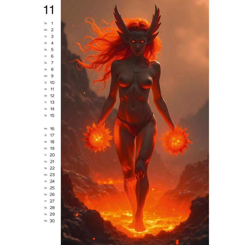 WILD FANTASY WALL CALENDAR